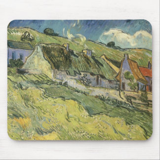 Alfombrilla De Ratón Vincent van Gogh - Cabañas con Techo de Paja