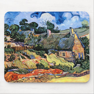 Alfombrilla De Ratón Vincent Van Gogh - Cabañas con Techo de Paja en Co