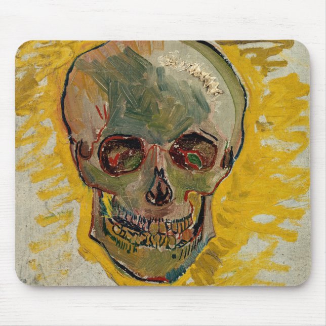 Alfombrilla De Ratón Vincent van Gogh - Calavera 1887 #2 (Frente)