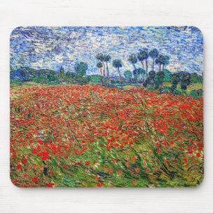 Alfombrilla De Ratón Vincent van Gogh - Campo de amapolas