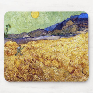 Alfombrilla De Ratón Vincent Van Gogh - Campo de trigo con segador y so