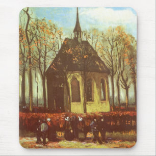 Alfombrilla De Ratón Vincent van Gogh - Capilla en Nuenen, Asistentes a