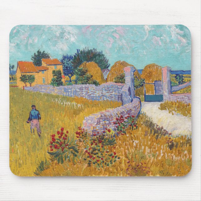 Alfombrilla De Ratón Vincent van Gogh - Casa de campo en Provenza (Frente)