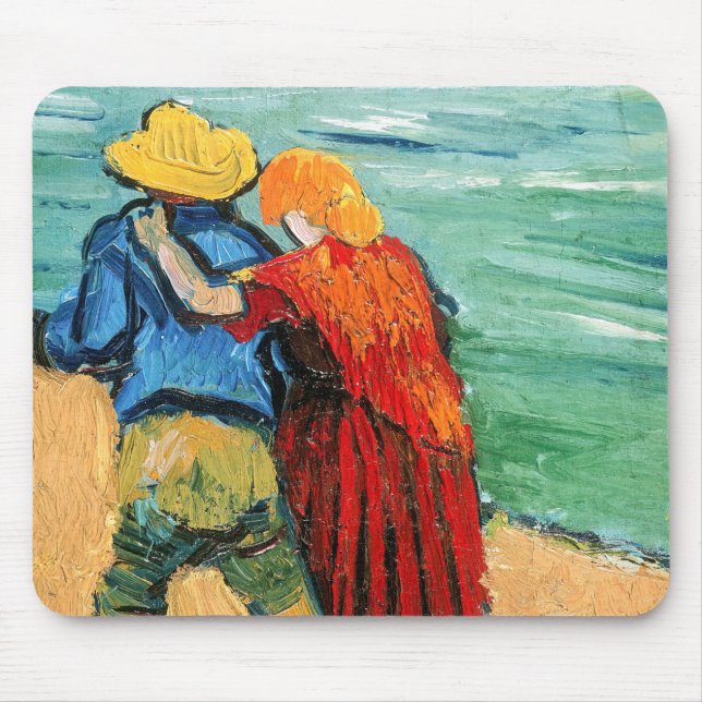 Alfombrilla De Ratón Vincent van Gogh - Dos amantes (Frente)