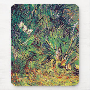 Alfombrilla De Ratón Vincent Van Gogh - Dos Mariposas Blancas Arte Fino