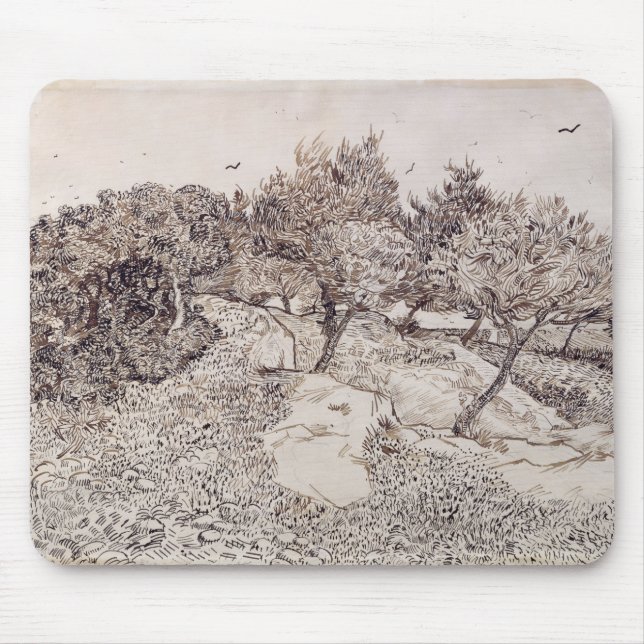 Alfombrilla De Ratón Vincent van Gogh el | los olivos (Frente)