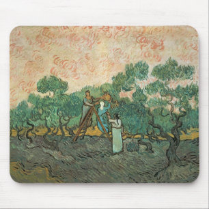 Alfombrilla De Ratón Vincent van Gogh el los recogedores verdes