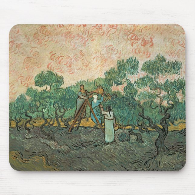 Alfombrilla De Ratón Vincent van Gogh el | los recogedores verdes (Frente)