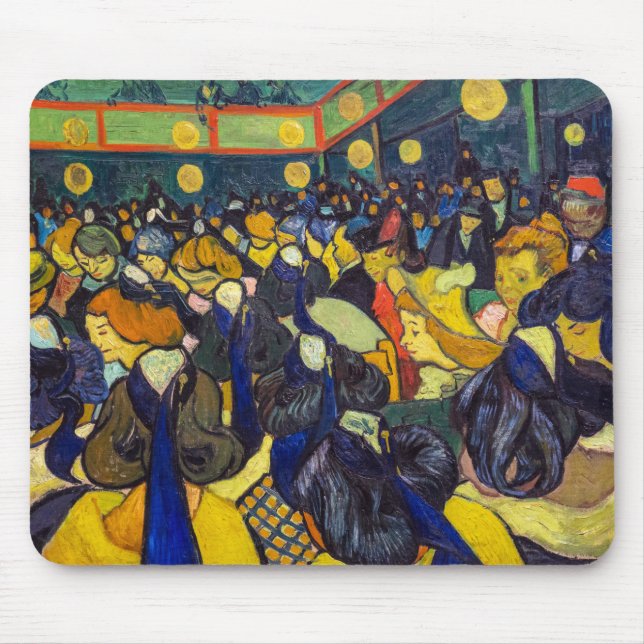 Alfombrilla De Ratón Vincent van Gogh - El salón de baile de Arles (Frente)
