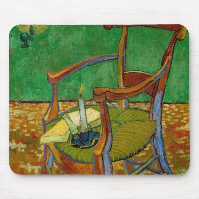 Alfombrilla De Ratón Vincent van Gogh - El sillón de Paul Gauguin (Frente)