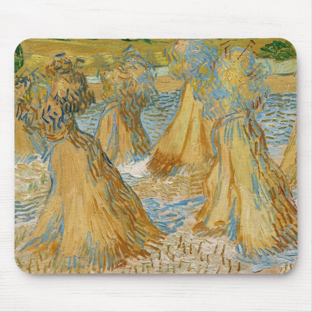 Alfombrilla De Ratón Vincent van Gogh - Hojas de Trigo (Frente)