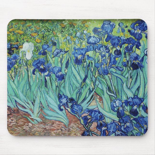 Alfombrilla De Ratón Vincent van Gogh Irises (Frente)