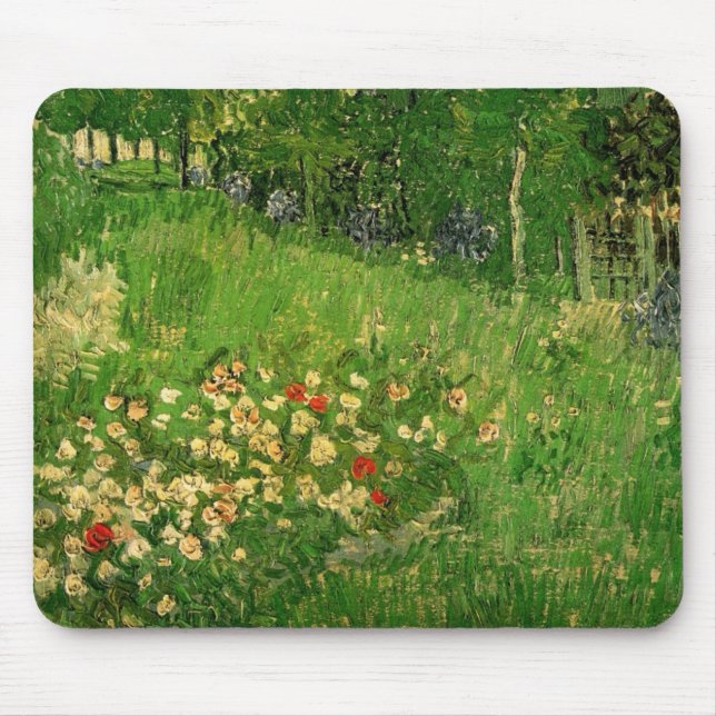 Alfombrilla De Ratón Vincent van Gogh - Jardín de Daubigny (Frente)