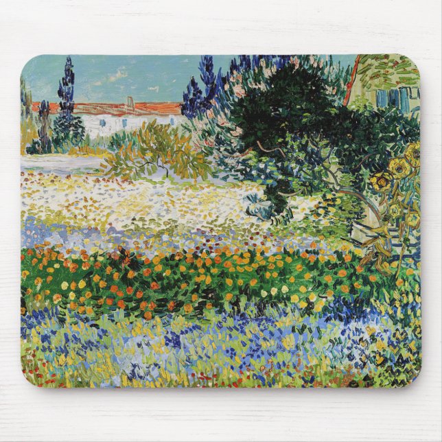 Alfombrilla De Ratón Vincent van Gogh - Jardín de flores (Frente)
