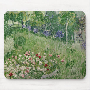 Alfombrilla De Ratón Vincent van Gogh jardín del Daubigny, 1890