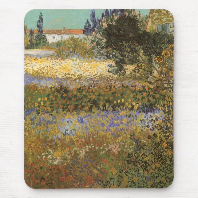 Alfombrilla De Ratón Vincent van Gogh - Jardín en Flor (Frente)