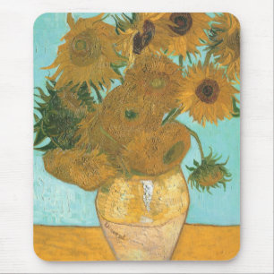 Alfombrilla De Ratón Vincent van Gogh - Jarrón con doce girasoles