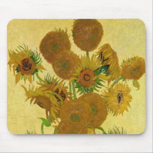 Alfombrilla De Ratón Vincent van Gogh - Jarrón con quince girasoles
