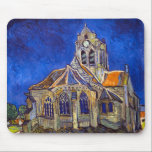Alfombrilla De Ratón Vincent van Gogh - La Iglesia de Auvers<br><div class="desc">Iglesia de Auvers / l'Eglise à Auvers-sur-oise por Vincent Van Gogh en 1890</div>