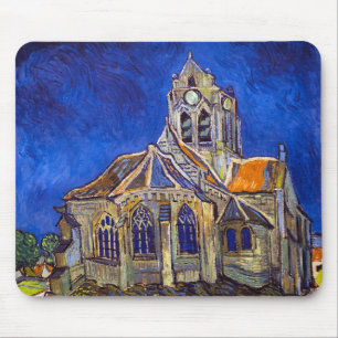 Alfombrilla De Ratón Vincent van Gogh - La Iglesia en Auvers
