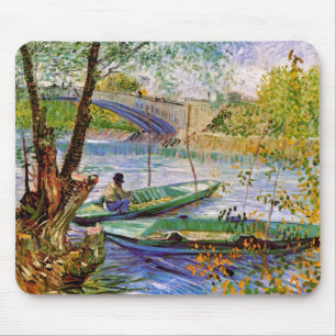 Alfombrilla De Ratón Vincent Van Gogh - La pesca en primavera