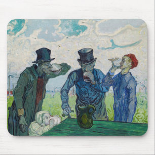 Alfombrilla De Ratón Vincent van Gogh - Los bebedores, según Daumier