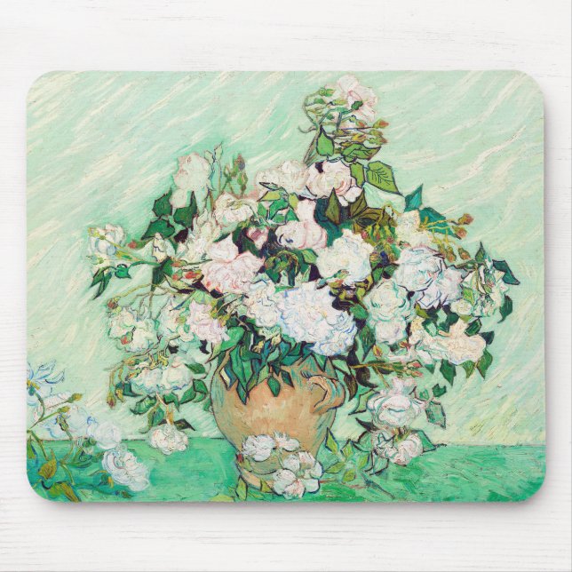 ALFOMBRILLA DE RATÓN VINCENT VAN GOGH MOUSE PAD "ROSAS" (Frente)