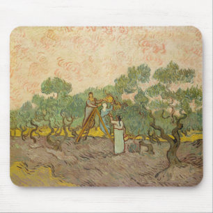 Alfombrilla De Ratón Vincent van Gogh - Mujeres recogiendo aceitunas