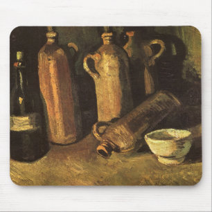 Alfombrilla De Ratón Vincent van Gogh - Naturaleza muerta con 4 botella