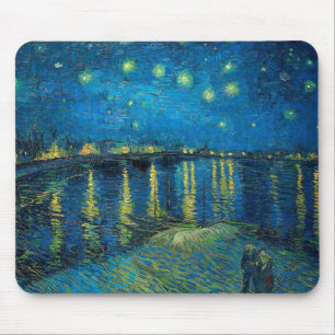 Alfombrilla De Ratón Vincent Van Gogh Noche estrellada sobre el Ródano