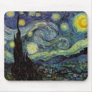 Alfombrilla De Ratón Vincent van Gogh - Noche Starry