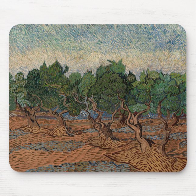 Alfombrilla De Ratón Vincent van Gogh - Olive Grove (Frente)
