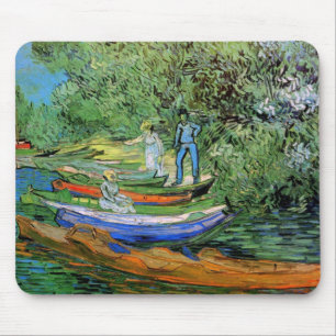 Alfombrilla De Ratón Vincent van Gogh - Orilla del Oise en Auvers