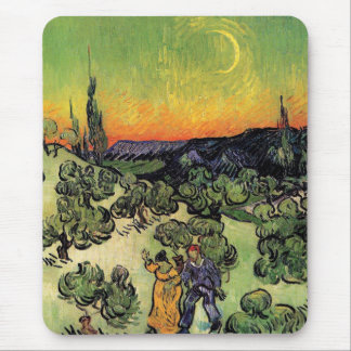 Alfombrilla De Ratón Vincent Van Gogh - Paisaje con Pareja Arte Fino