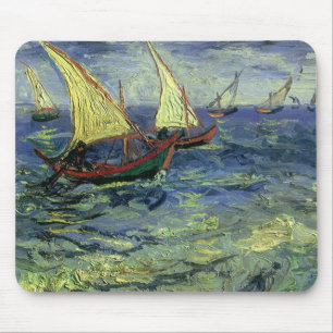 Alfombrilla De Ratón Vincent van Gogh - Paisaje marino en Saintes Marie