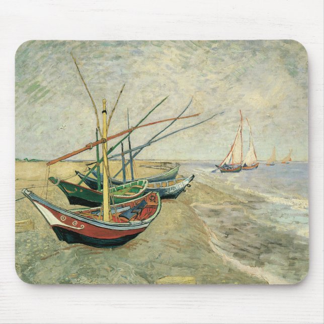 Alfombrilla De Ratón Vincent van Gogh - Pescadores en la playa (Frente)