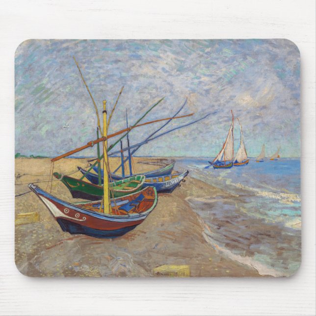 Alfombrilla De Ratón Vincent van Gogh - Pescadores en la playa (Frente)