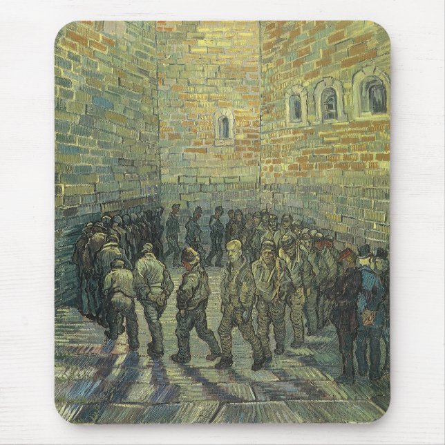 Alfombrilla De Ratón Vincent van Gogh - Prisioneros ejerciendo (Frente)