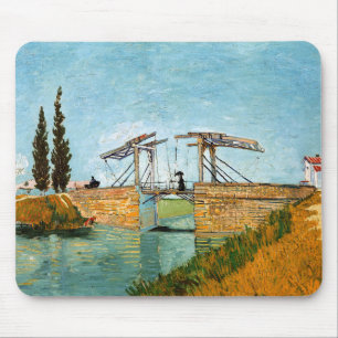 Alfombrilla De Ratón Vincent van Gogh - Puente de Langlois en Arles #3
