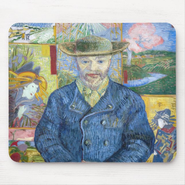 Alfombrilla De Ratón Vincent van Gogh - Retrato de Pere Tanguy (Frente)