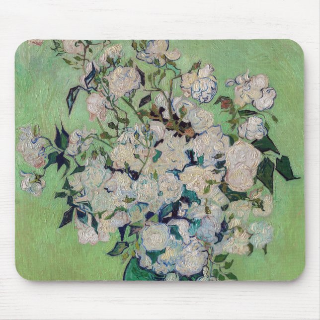 Alfombrilla De Ratón Vincent van Gogh - Rosas (Frente)