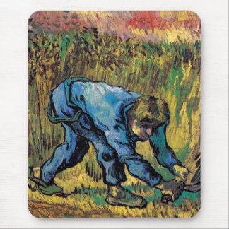 Alfombrilla De Ratón Vincent Van Gogh - Segador con hoz - Arte fino
