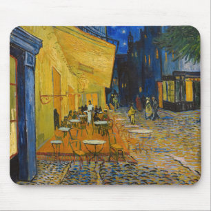 Alfombrilla De Ratón Vincent van Gogh - Terraza del Café por la Noche