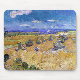 Alfombrilla De Ratón Vincent van Gogh - Trigos con Segadores