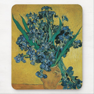 Alfombrilla De Ratón Vincent van Gogh - Vase con fondo amarillo irlandé