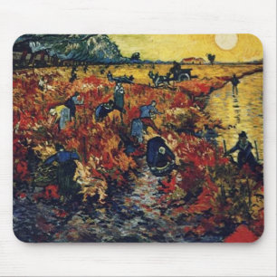 Alfombrilla De Ratón Viñedo Rojo, Van Gogh, 1888