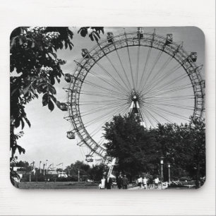 Alfombrilla De Ratón Viñeta Austria Viena Prater rueda gigante