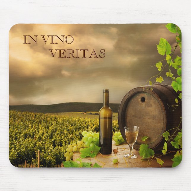 Alfombrilla De Ratón Vino Mousepad (Frente)