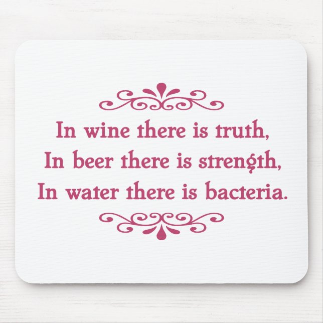 Alfombrilla De Ratón Vino Veritas - cf del En (Frente)