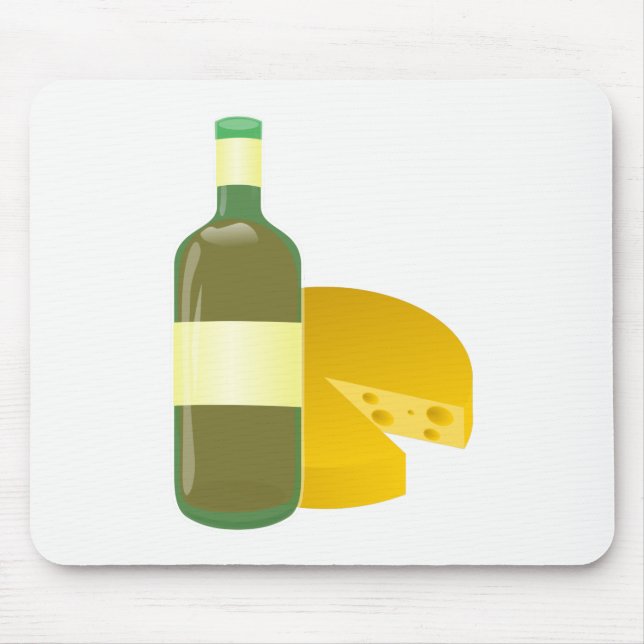 Alfombrilla De Ratón Vino y Queso (Frente)